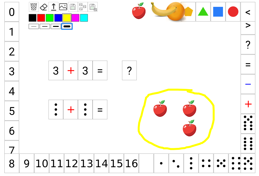 Quadro Interativo de Matemática